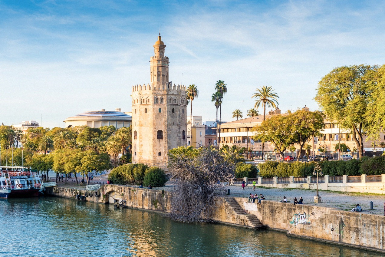 The Royal Alcázar of Seville with its gardens
